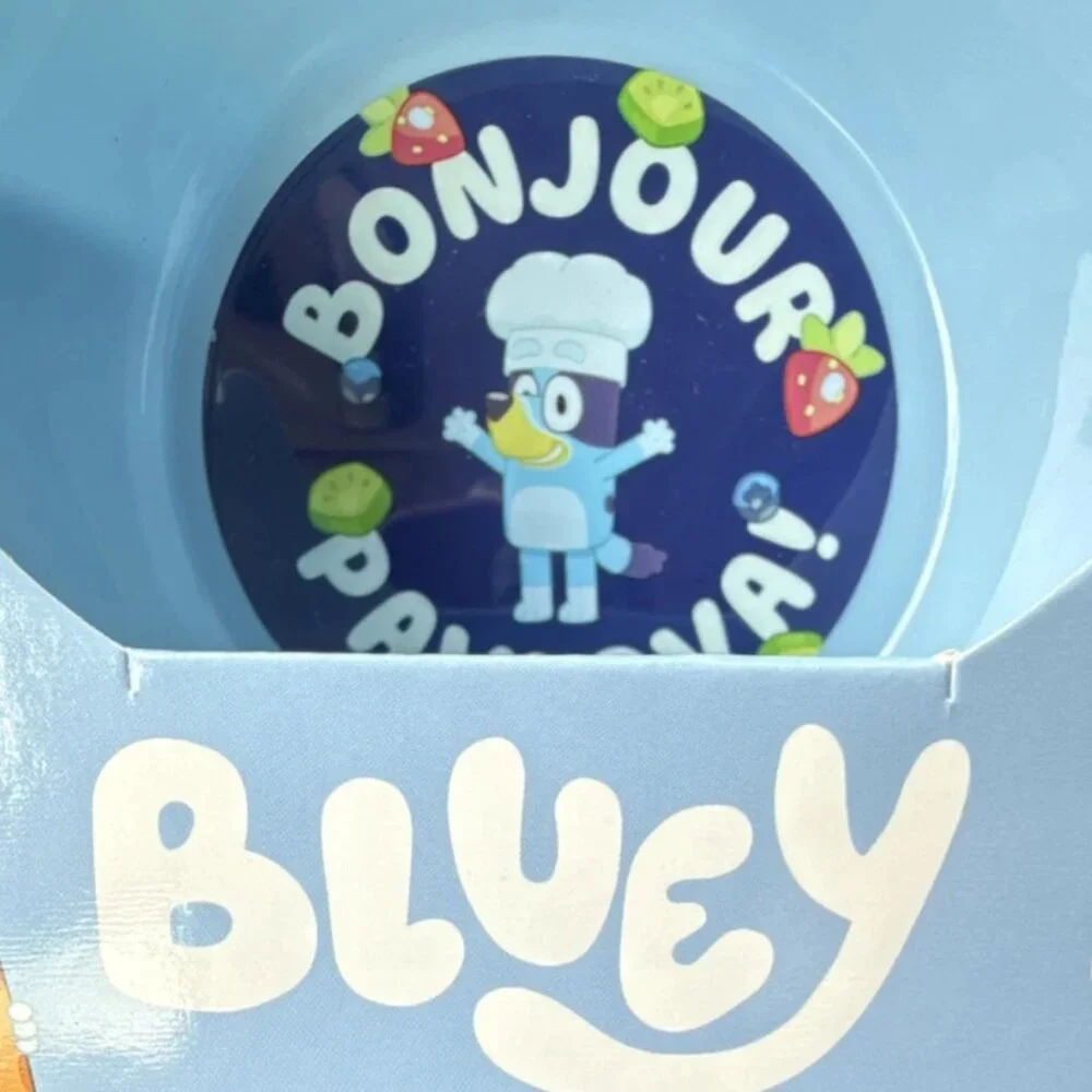 The First Years Blue 3 Piece Feeding Set Plate Bowl Spoon BPA Free Suction Base